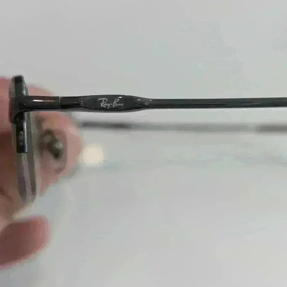 Ray-Ban Eyeglasses RB 1002T 3001 Titanium Gunmetal Half Rim Frame 45[]17 120 - Picture 4 of 9